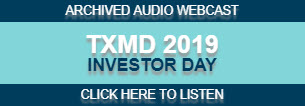 TXMD 2019 Investor and Analyst Day 